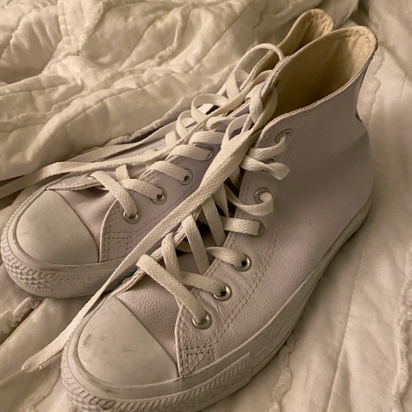 converse mono leather white